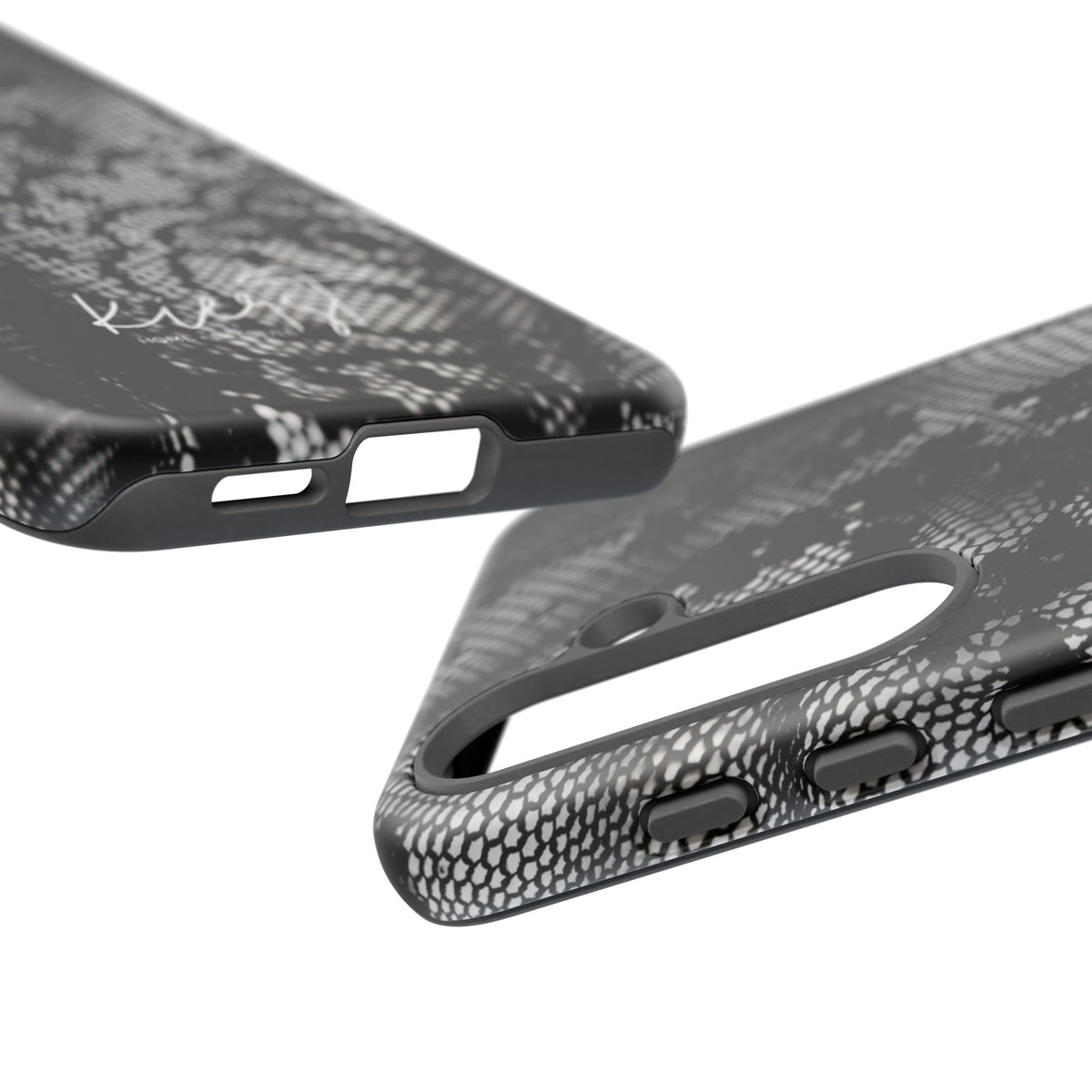 Black + White Lace Print Samsung Galaxy Phone Case