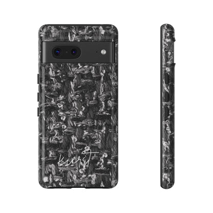 Grey Tweed Print Google Pixel Phone Case