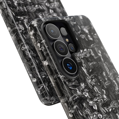 Grey Tweed Print Samsung Galaxy Phone Case