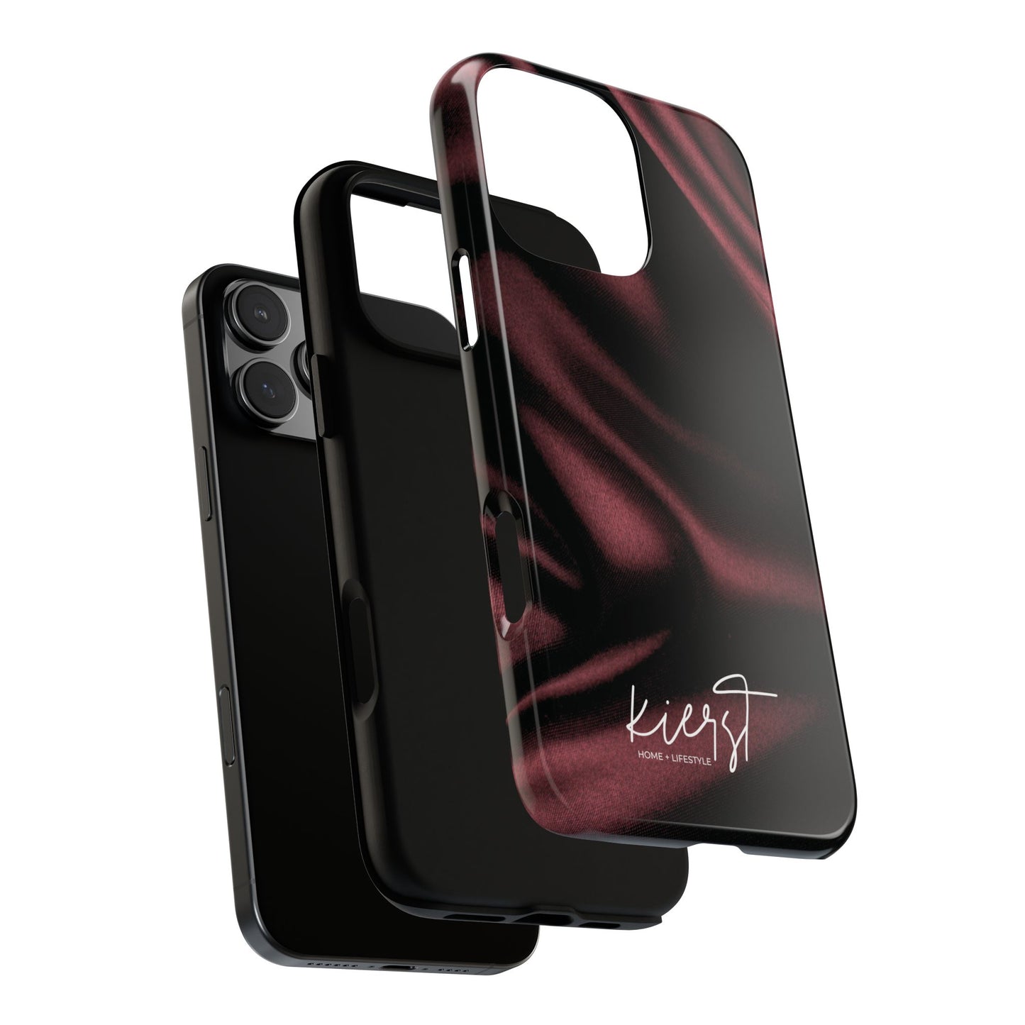 Signature Velvet Noir Silk Print iPhone Case