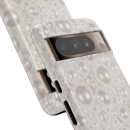 Various Pearls Google Pixel Case | Refined Shine Everyday Style