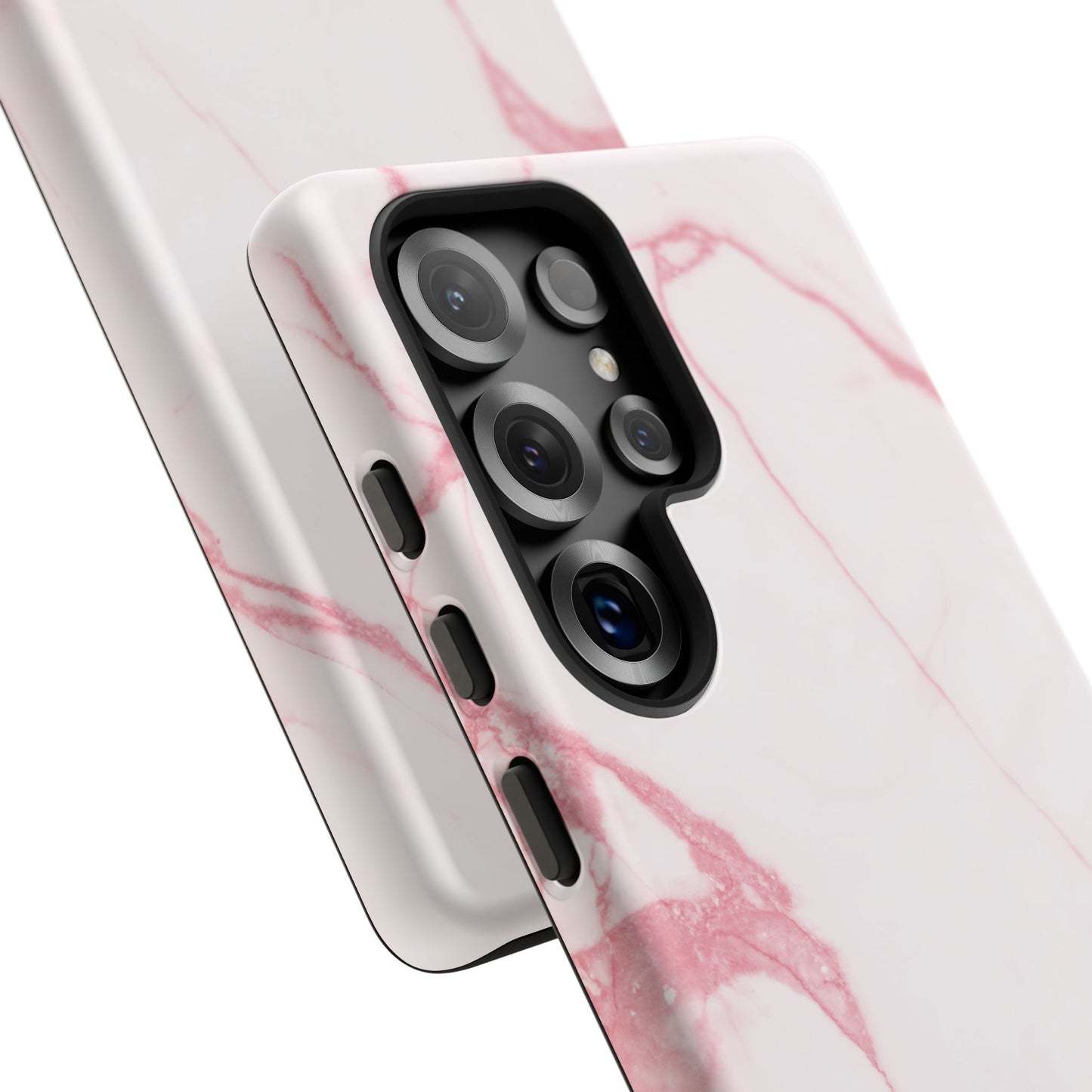 Pink & White Marble Samsung Galaxy Phone Case