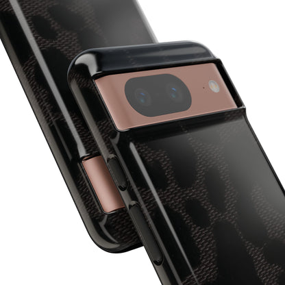 Black Leopard Google Pixel Phone Case | Striking Neutral, Wild Edge