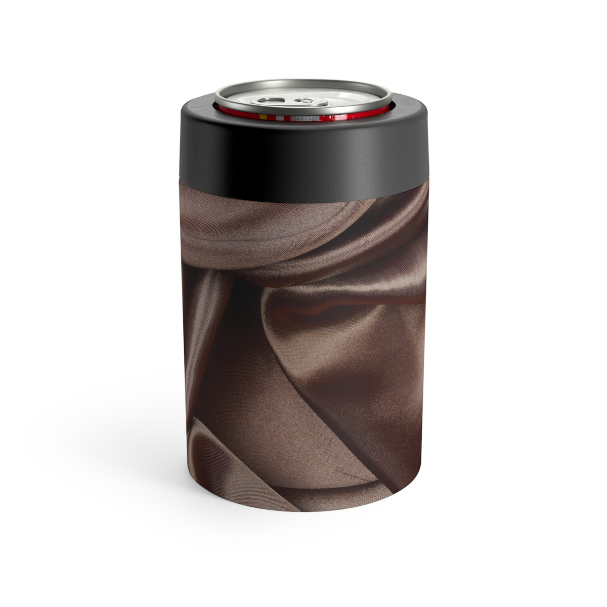 Chocolate Silk Print Can Holder