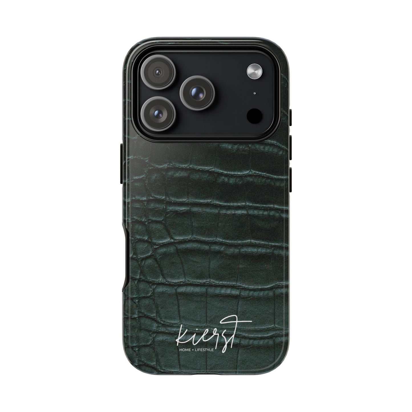 Emerald Crocodile Print iPhone Case