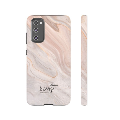 Blush Swirl Marble Samsung Galaxy Phone Case | Subtle Design, Timeless Tone