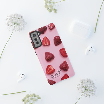 Strawberries Samsung Galaxy Phone Case | A Juicy Pop of Playfulness Meets Polished Design
