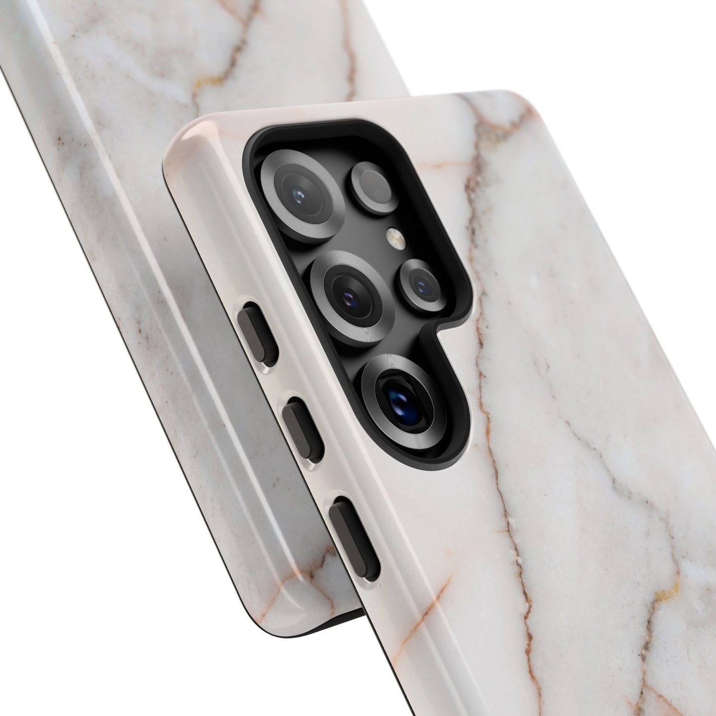 Warm White Marble Samsung Galaxy Phone Case