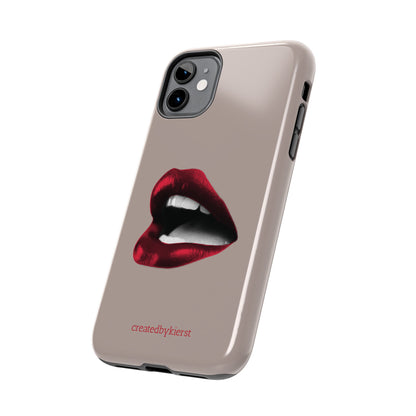 Vintage Newspaper Red Lips iPhone Case