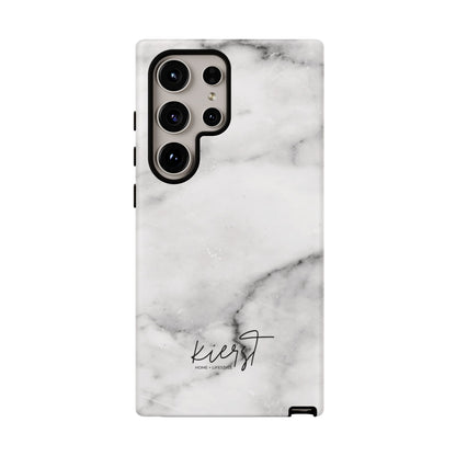Lived-In White and Grey Marble Samsung Galaxy Case | Soft Strength, Redefined