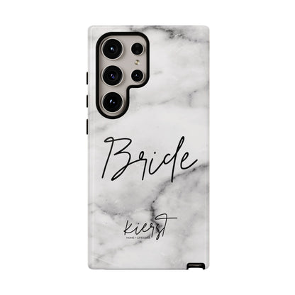Bride Lived-In White and Grey Marble Samsung Galaxy Phone Case