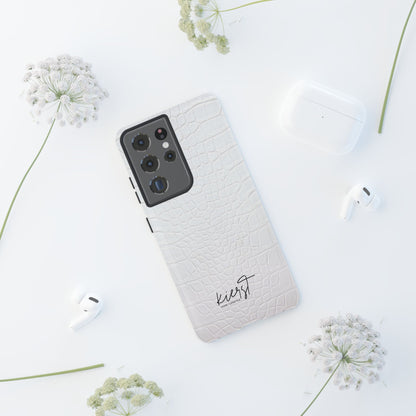 White Alligator Samsung Galaxy Case | Classic Texture Meets Modern Edge