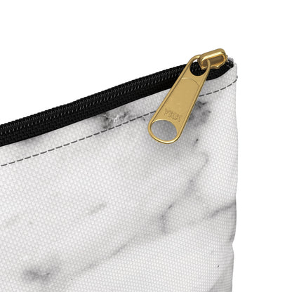 Lived-In Grey Marble Accessory Pouch