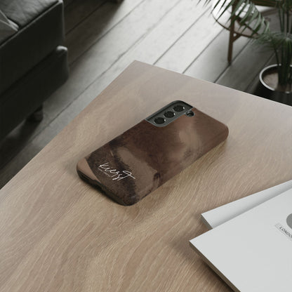 Brown Abstract Samsung Galaxy Case