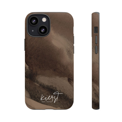 Brown Abstract iPhone Case
