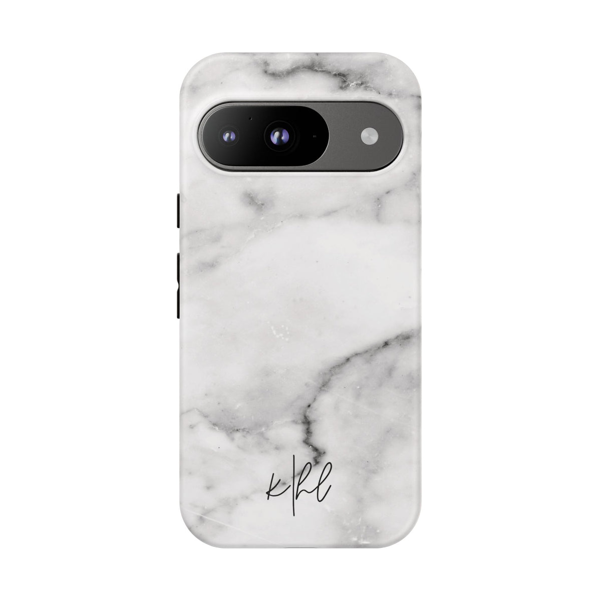 Lived-In White and Grey Marble Google Pixel Case