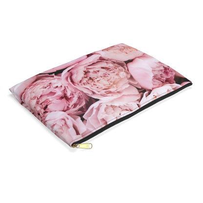 Pink Peonies Accessory Pouch