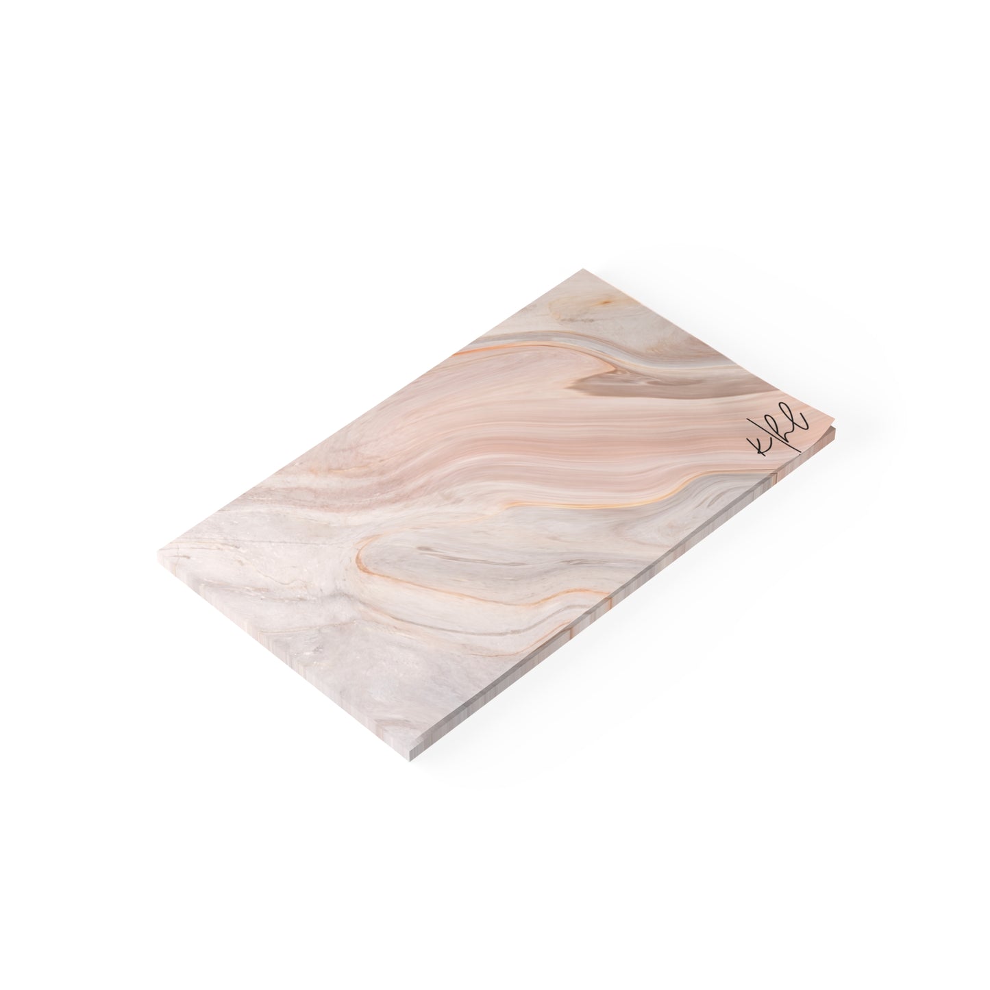 Blush Swirl Marble Post-it® Note Pad | Soft Pink Marble-Inspired Sticky Notes for Chic Desks