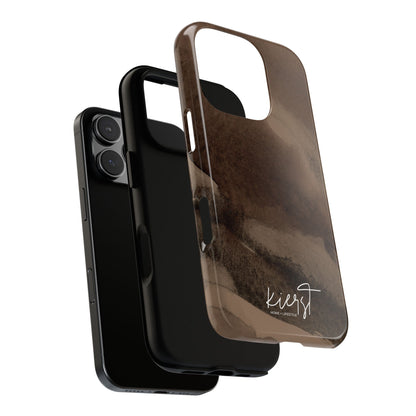 Brown Abstract iPhone Case
