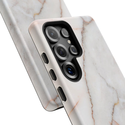 Warm White Marble Samsung Galaxy Phone Case