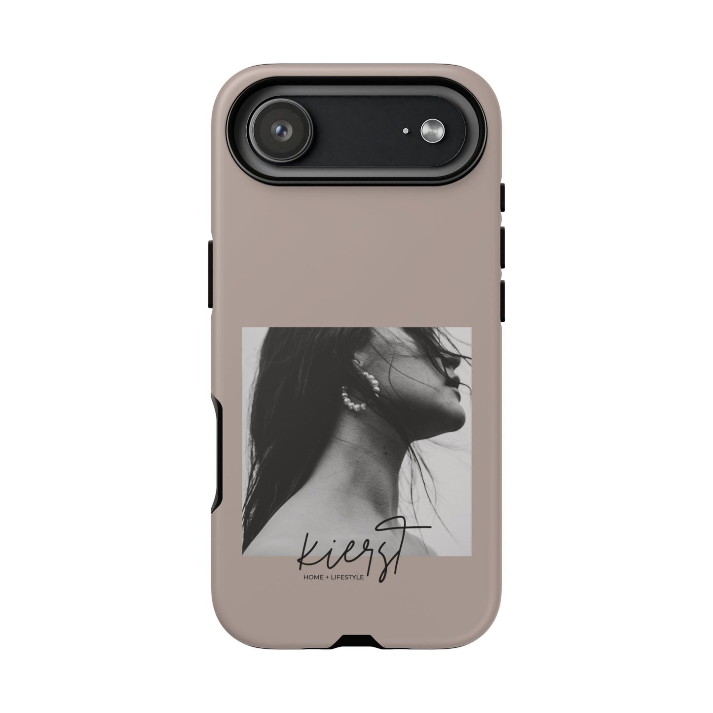 Black & White Fashion Portrait iPhone Case