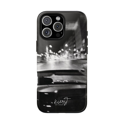 Faded Summer Nights iPhone Case | A Cinematic Blur of City Lights and Nostalgia