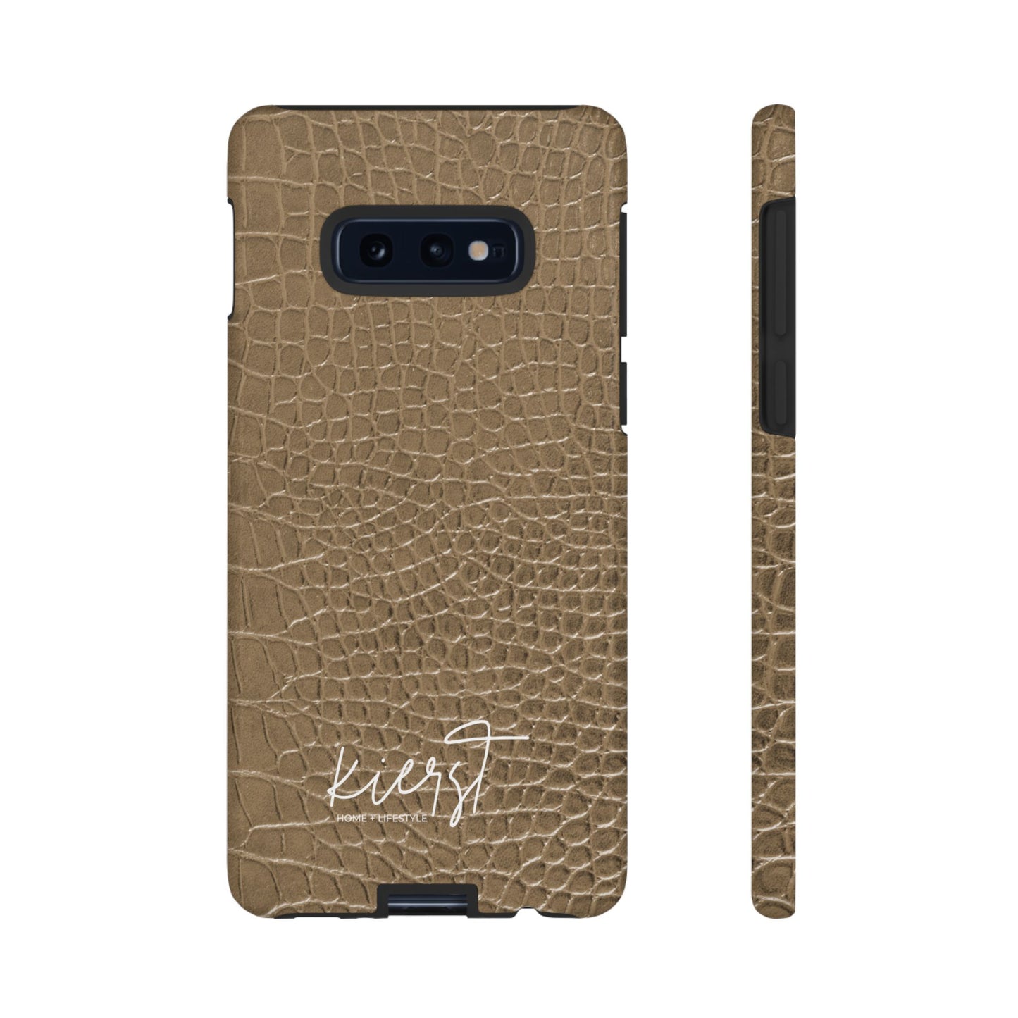 Tan Alligator Print Samsung Galaxy Phone Case | Subtle Statement, Everyday Style
