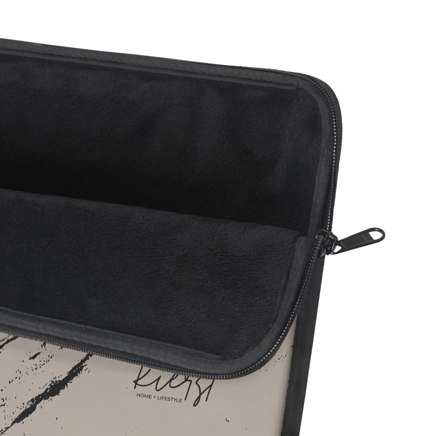 Black Marble on Cool Taupe Laptop Sleeve | Bold Neutrals, Elevated Style