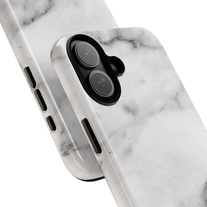 Lived-In White and Grey Marble iPhone Case | Curated Calm, Captured in Marble