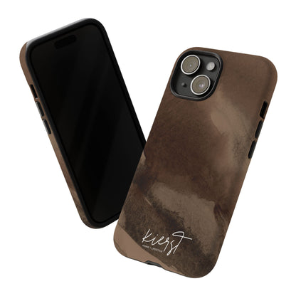 Brown Abstract iPhone Case