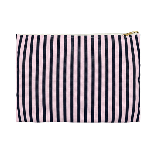 Signature Pink & Signature Storm Striped Accessory Pouch