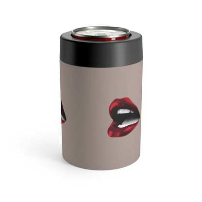 Vintage Red Lips Sticker Can Holder