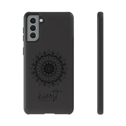 Black Mandala Samsung Galaxy Phone Case | Elevated Symmetry, Timeless Energy