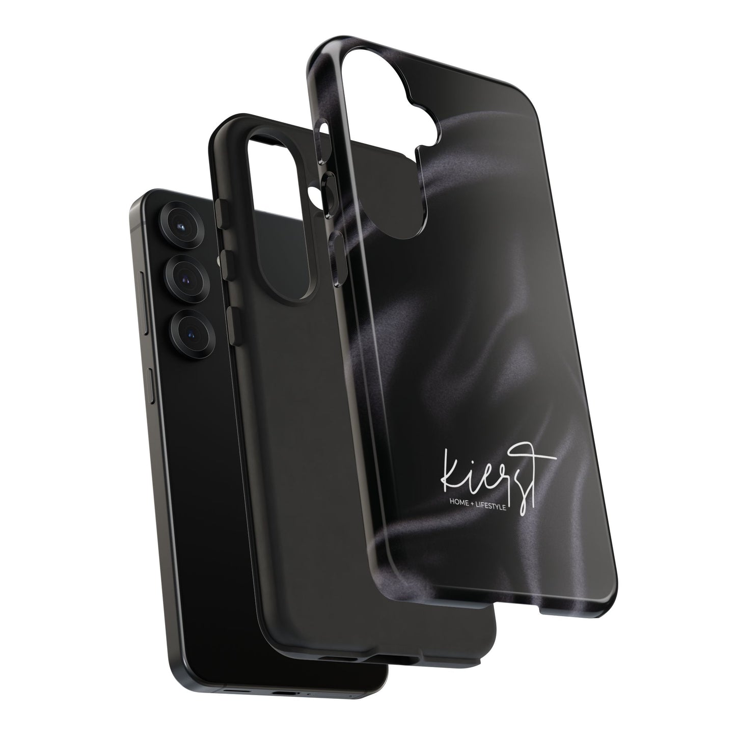 Black Silk Print Samsung Galaxy Phone Case