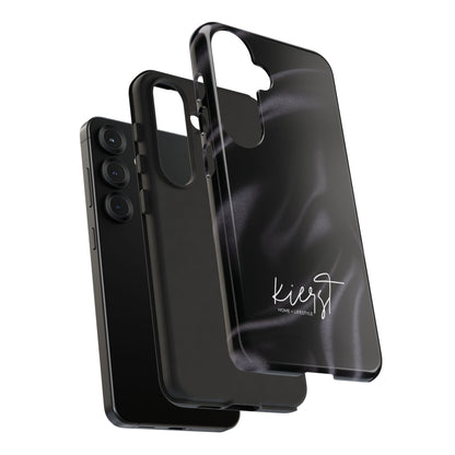 Black Silk Print Samsung Galaxy Phone Case