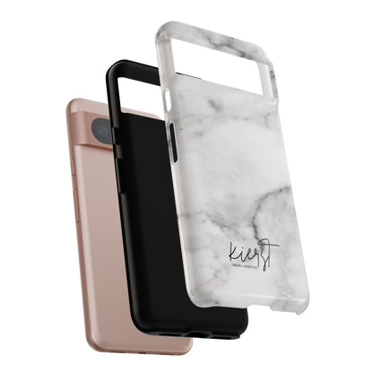 Lived-In White and Grey Marble Google Pixel Case | Elevated Essentials For Everyday