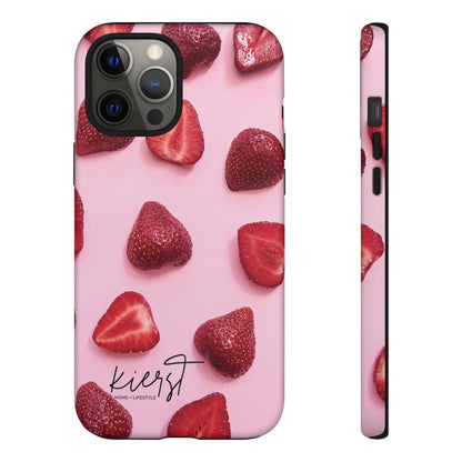 Strawberries iPhone Case | A Sweet Statement Rooted in Soft Luxury