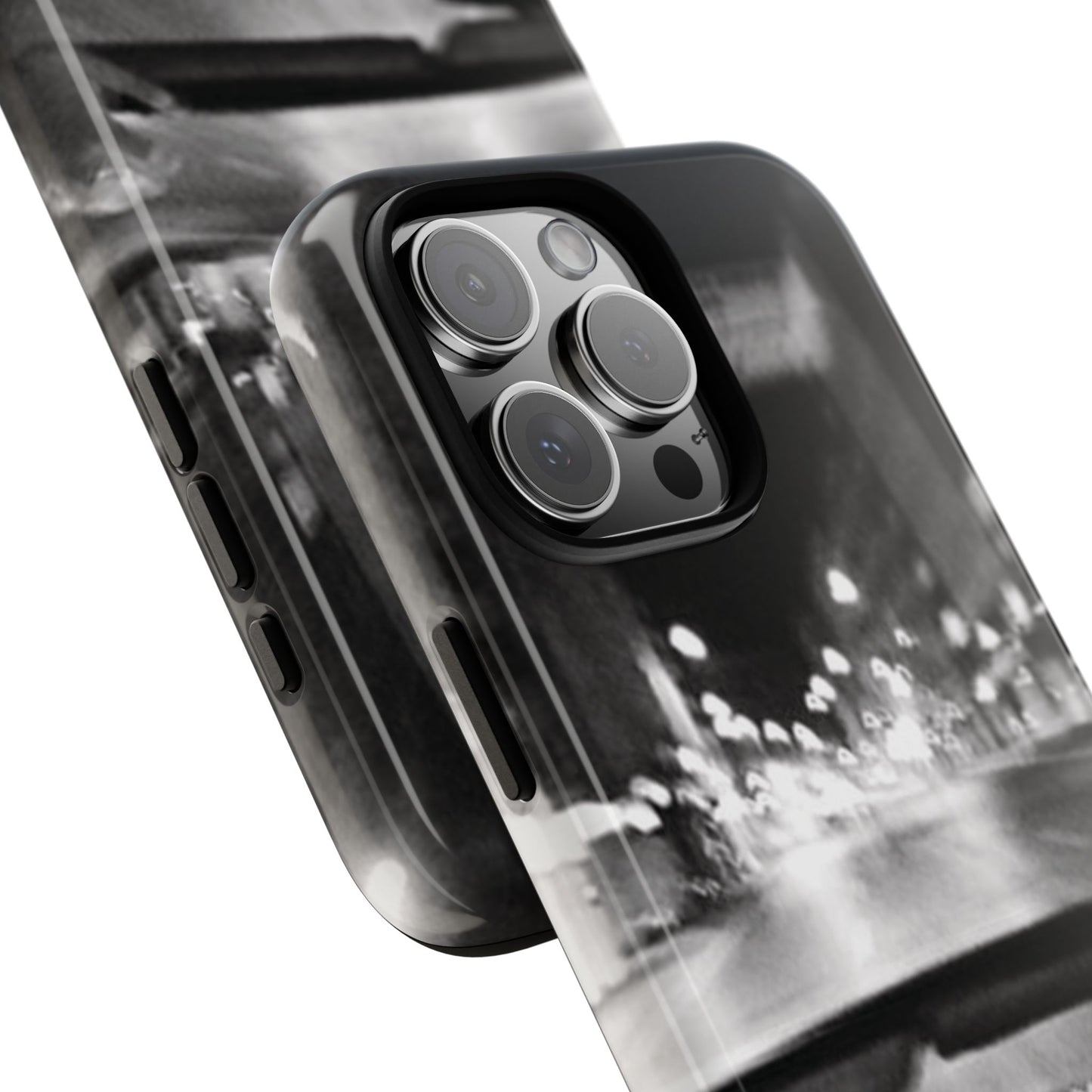 Faded Summer Nights iPhone Case | A Cinematic Blur of City Lights and Nostalgia