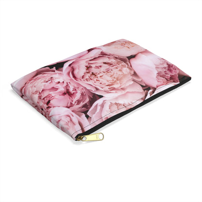 Pink Peonies Accessory Pouch