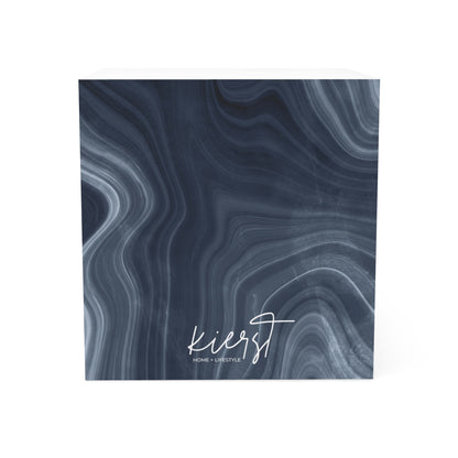 Navy Marble Note Cube