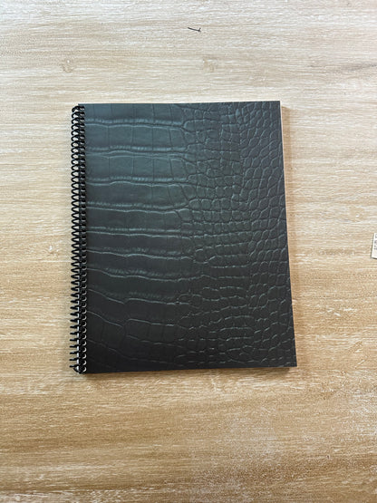 Emerald Crocodile Print Notebook