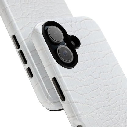 White Alligator iPhone Case
