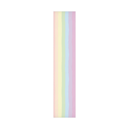 Muted Rainbow Messy Striped Gift Wrapping Paper