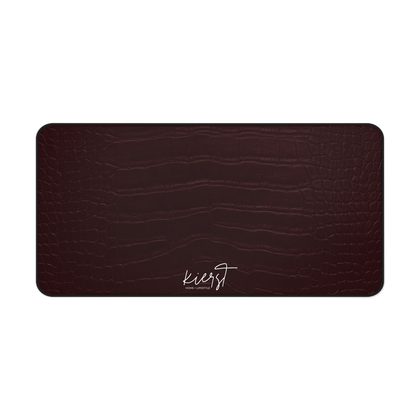 Signature Velvet Noir Crocodile Print Desk Mat