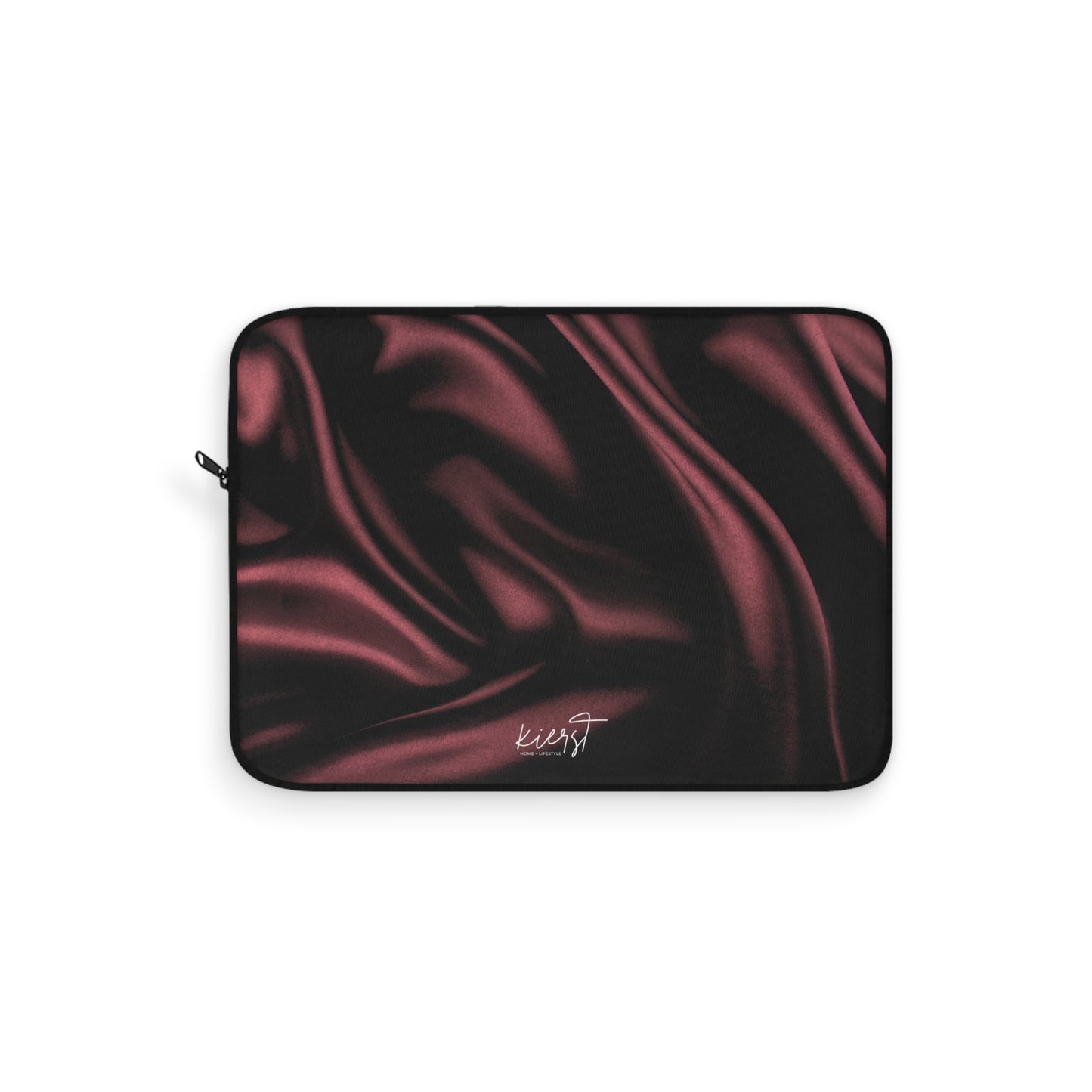 Signature Velvet Noir Silk Print Laptop Sleeve