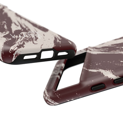 Cream Marble on Signature Velvet Noir Google Pixel Phone Case