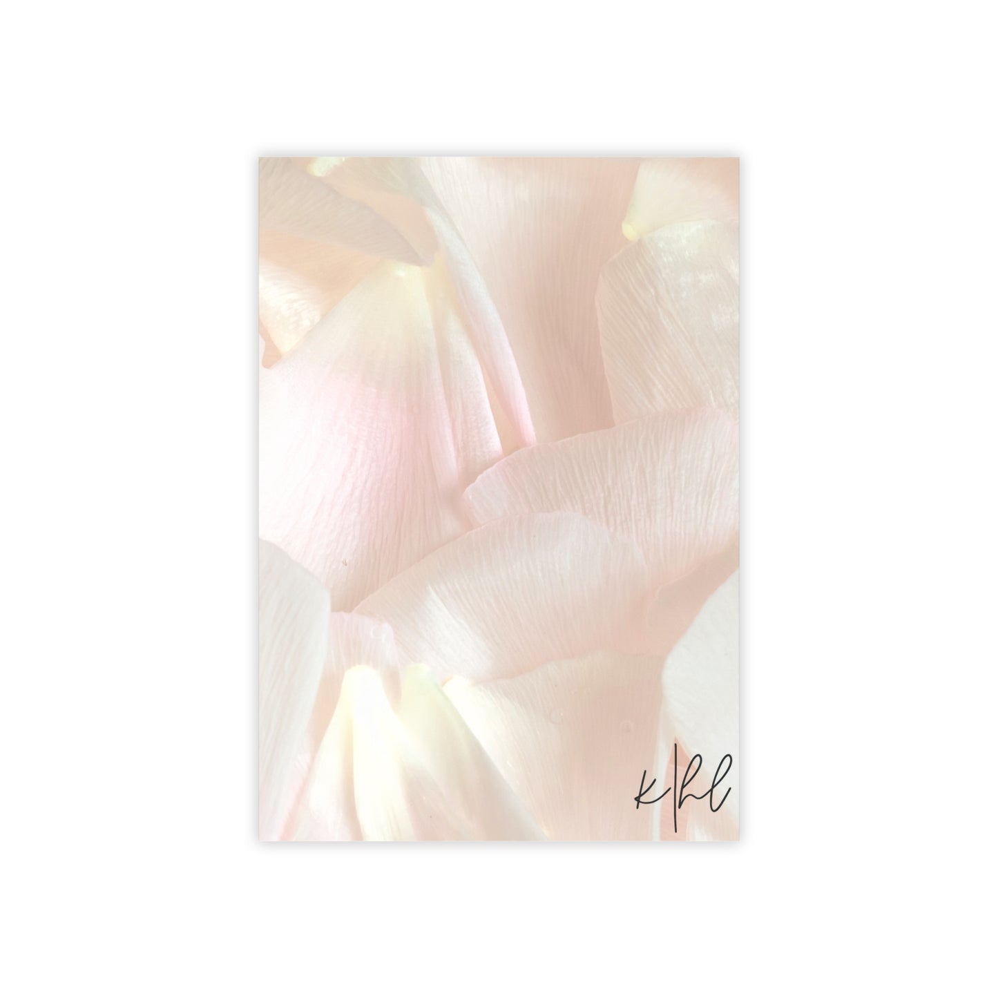 Iridescent Petals Post-it® Note Pad | Soft Pink Floral Sticky Notes for Elegant Everyday Reminders