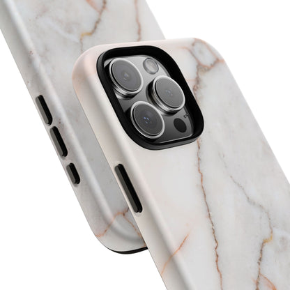 Warm White Marble iPhone Case