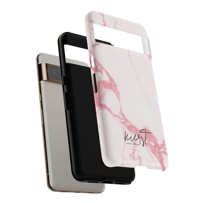 Pink & White Marble Google Pixel Case | Soft Polish, Everyday Protection