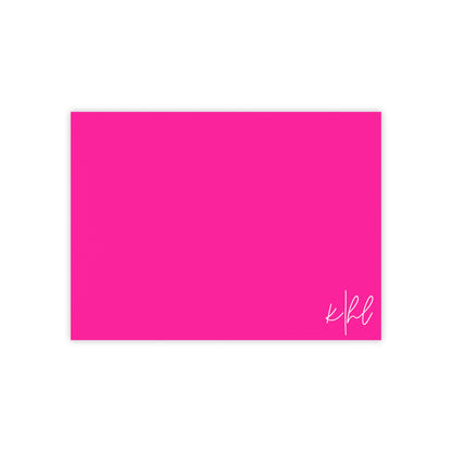 kierst Signature Hot Pink Post-it® Note Pad | Vibrant Sticky Notes for Bold Desks